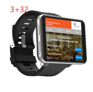 Big Screen Smart Watch: Integrated Camera & Extended Battery
