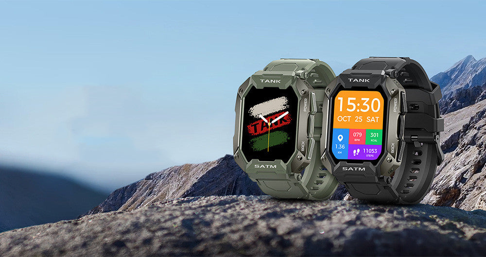 Outdoor Smart Watch: 5ATM IP69K Waterproof Bluetooth
