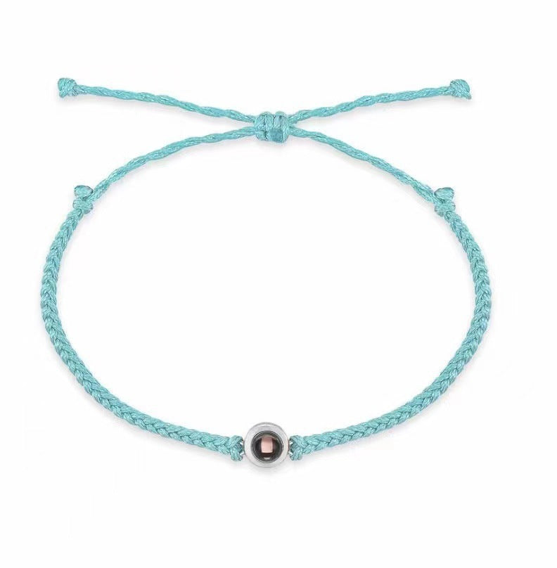 Personalized Photo Projection "I Love You" Bracelet
