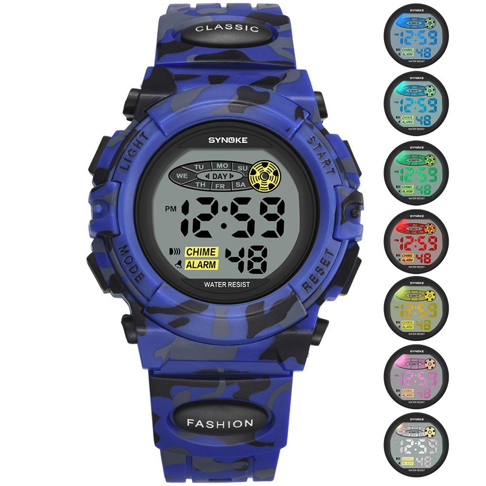 Colorful Luminous Electronic Watch for Children and Students