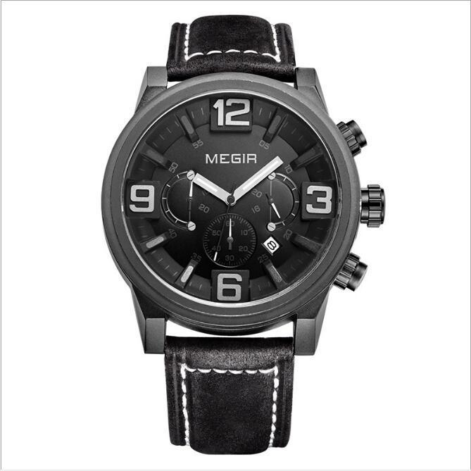 Men's Three-Eye Luminous Waterproof Sport Watch