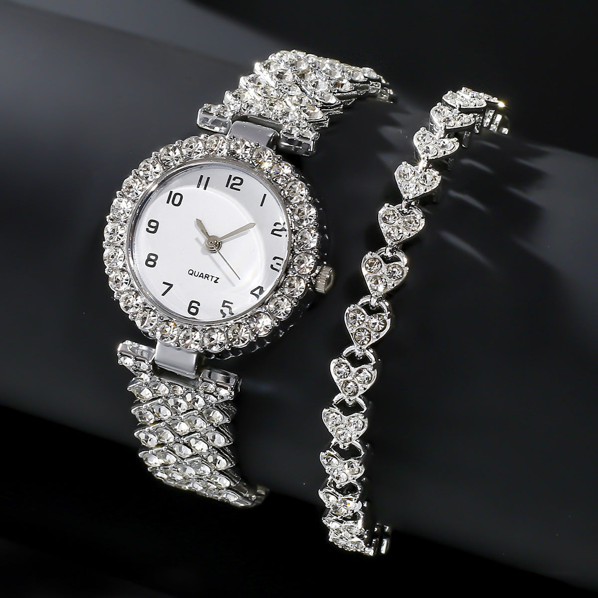 Elegant 2-Piece Women's Watch and Bracelet Set