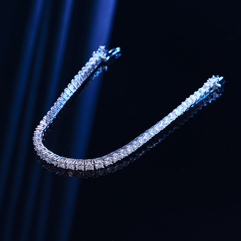 Dazzling Radiance Tennis Bracelet 10 Points Moissanite S925 Sterling Silver