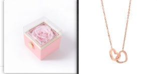 Forever Double Heart Custom Name Necklace