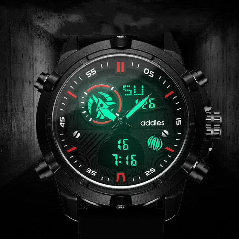 Dynamic Men's Sports Watch: Luminous & Waterproof