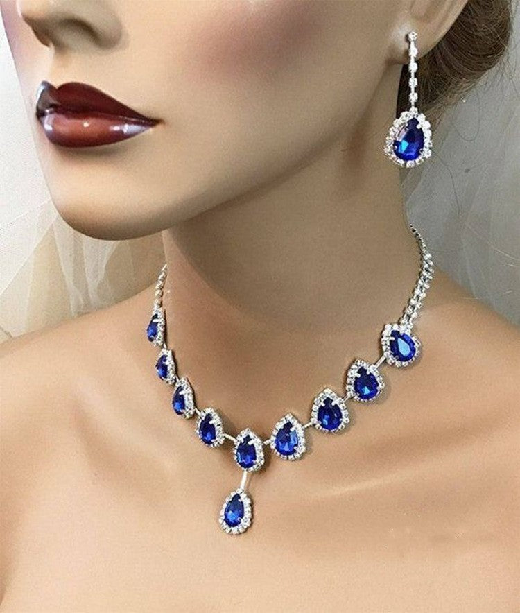 Dazzling Zirconia Gemstone Jewelry Set