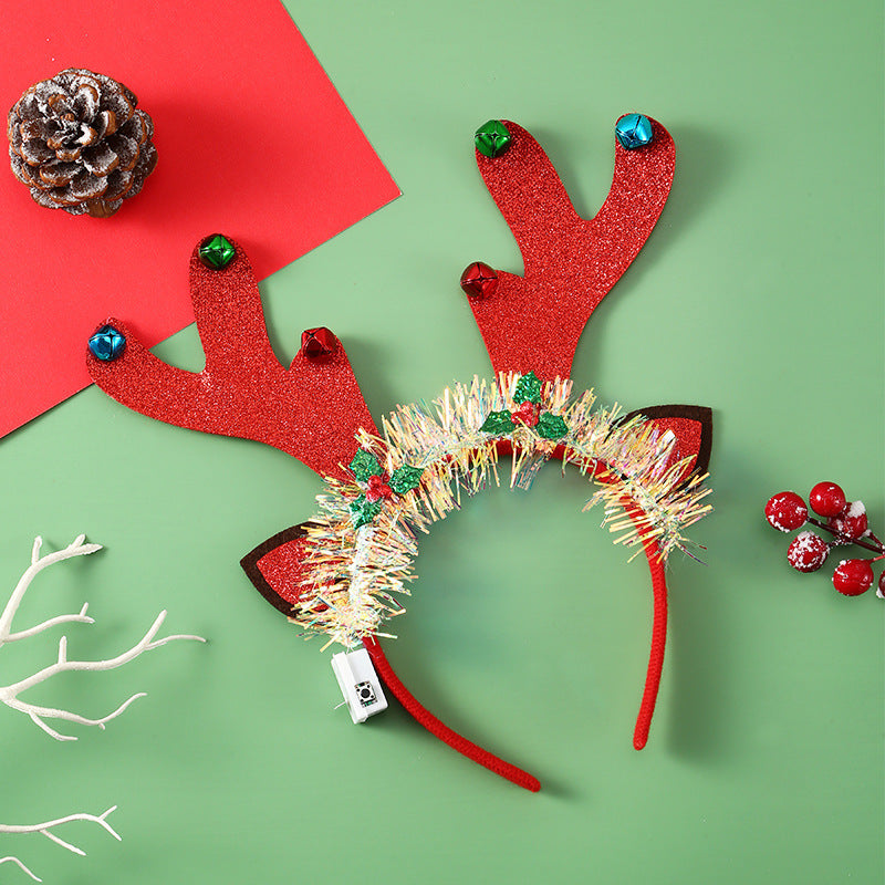 Glowing Christmas Hair Band Headwear