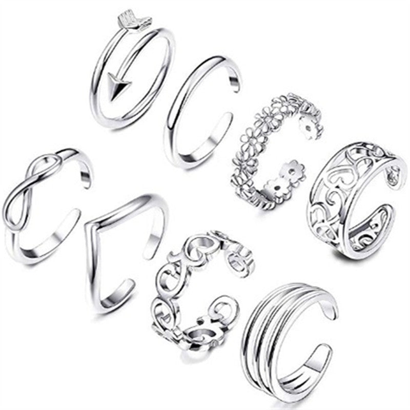 Simple Adjustable Foot Ring Set