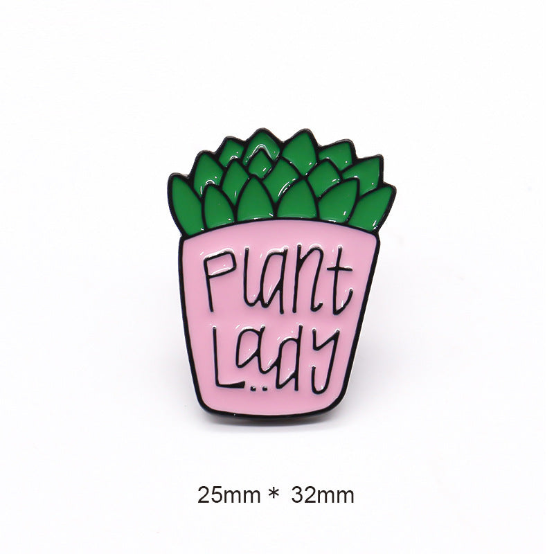 Cactus Potted Plant Brooch