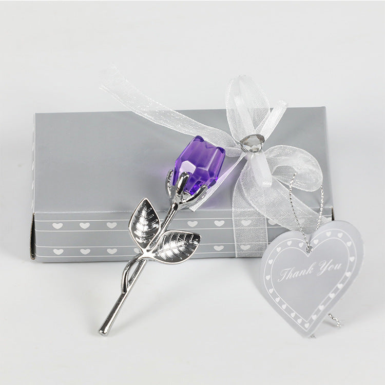 Crystal Metal Rose Valentine's Day Gift