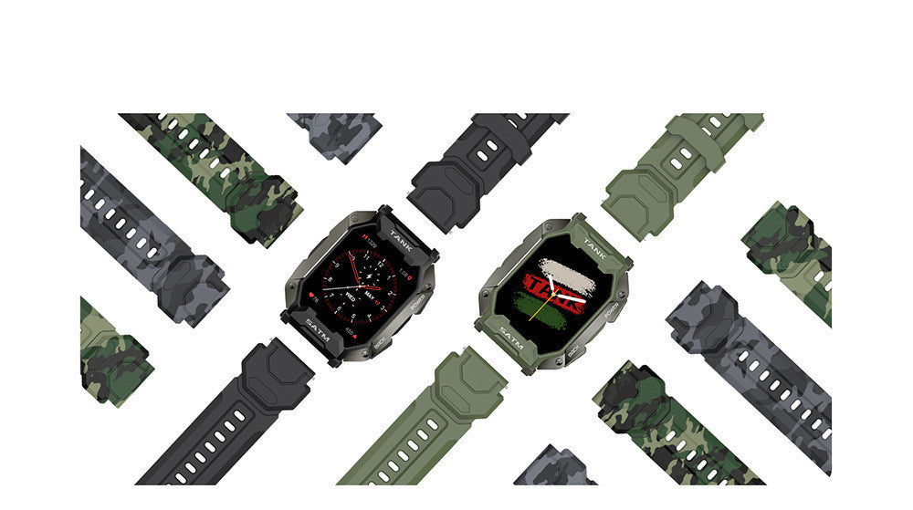 Outdoor Smart Watch: 5ATM IP69K Waterproof Bluetooth