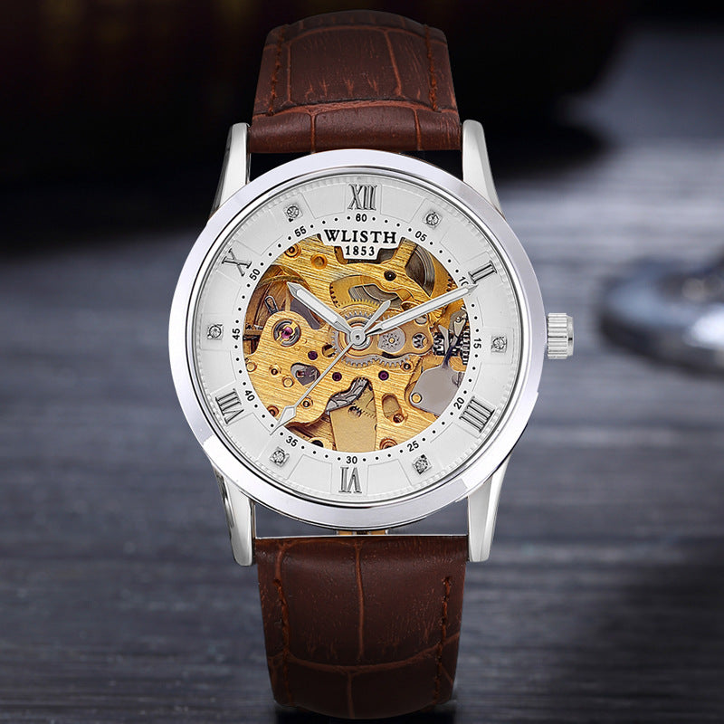 Business Men's Automatic Mechanical Stainless Steel Watch