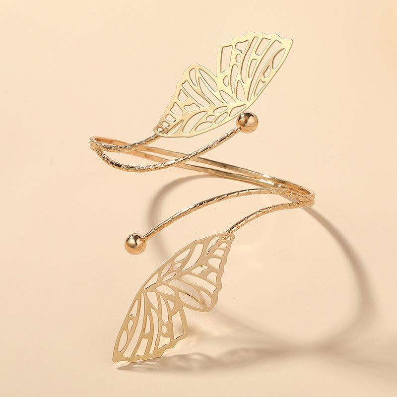 Golden Elegance - Boho Arm Cuff Bracelet