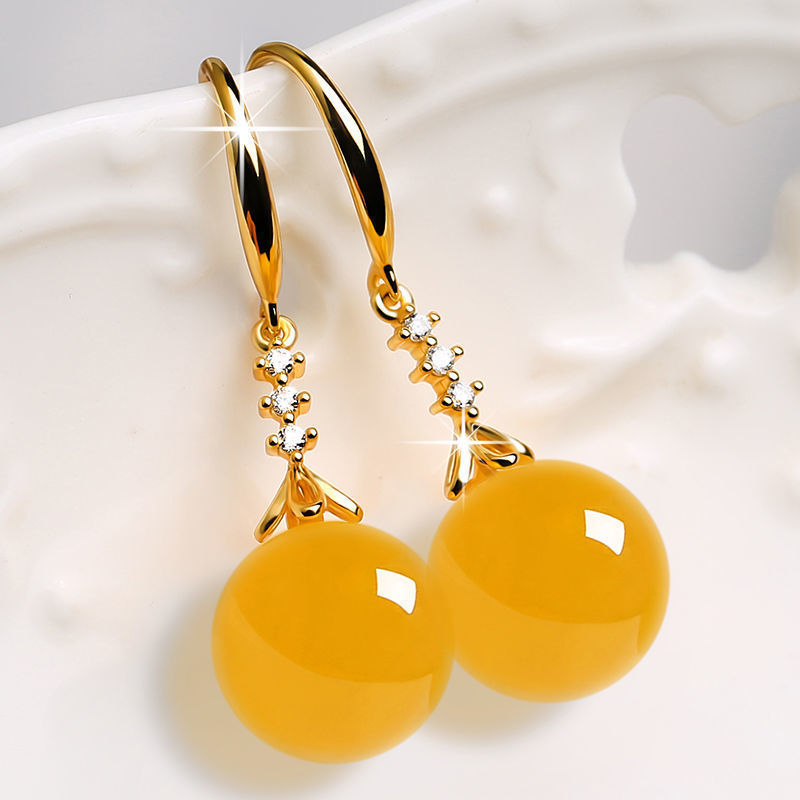 Elegant Chalcedony & Agate Earrings
