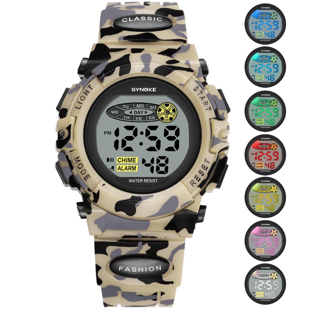 Colorful Luminous Electronic Watch for Children and Students