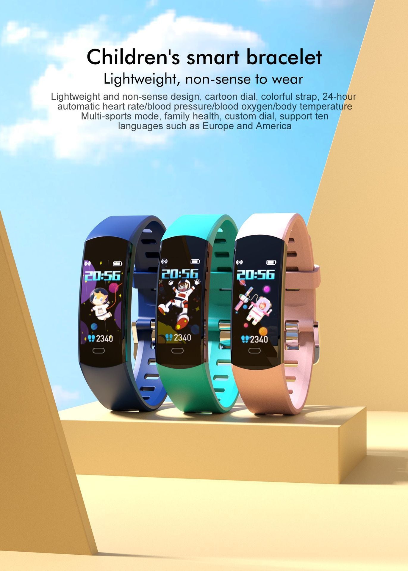 Kids' Health & Activity Smart Bracelet