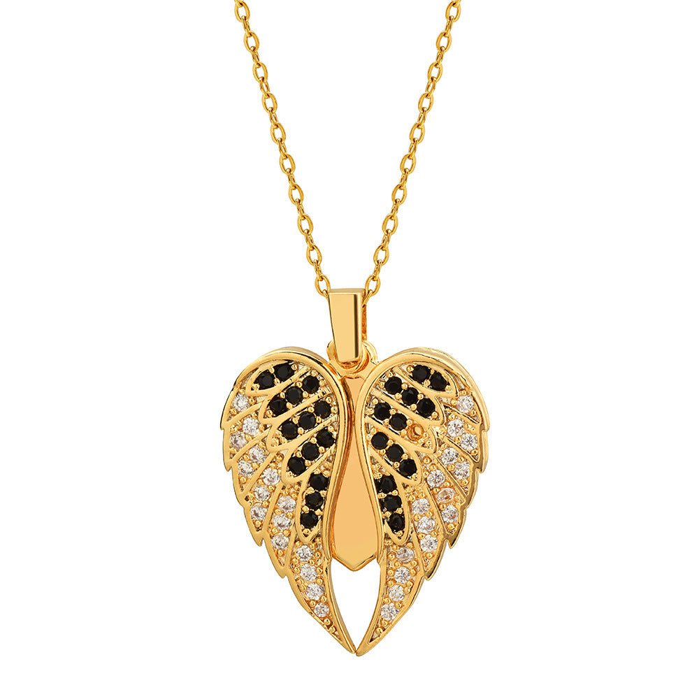 Personalized Zirconia Heart Locket Necklace
