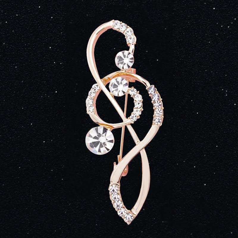 Musical Note Brooch Corsage
