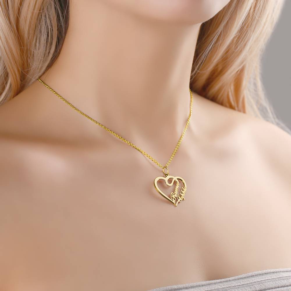 Custom Heart-Shaped Letter Necklace