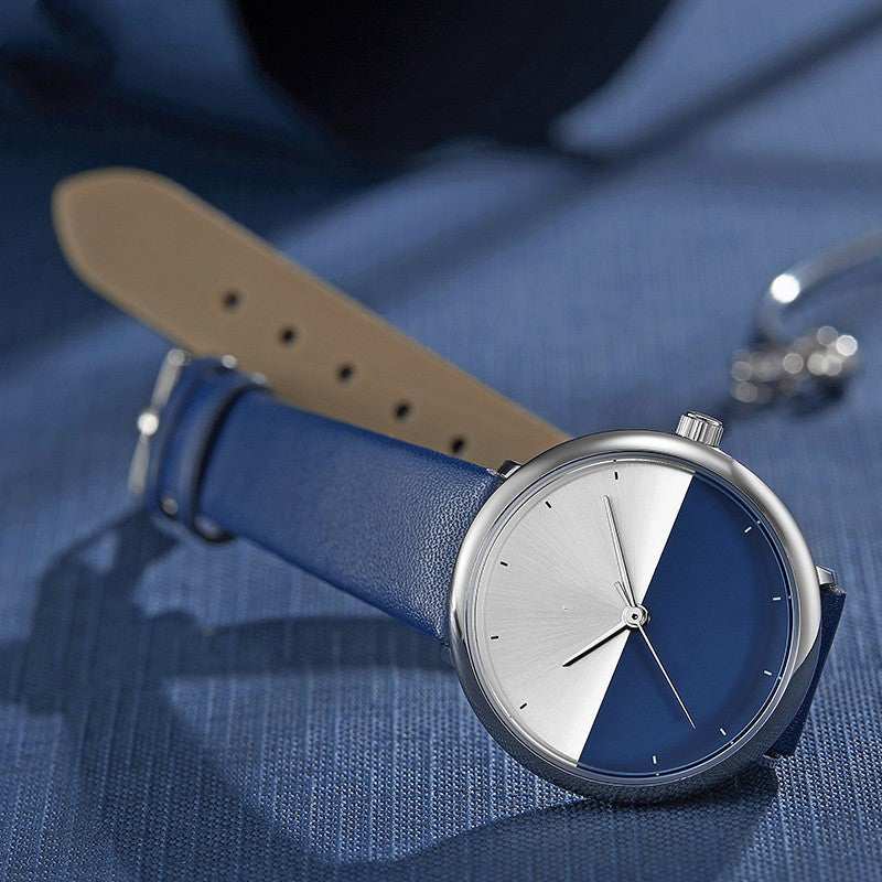 Sophisticated Two-Tone Quartz Couple Watch