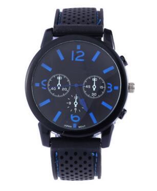 Sporty Quartz Watch with Breathable Strap