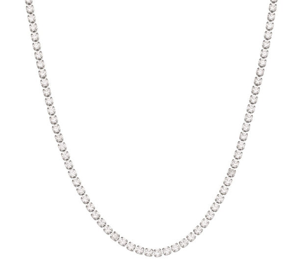 Sleek Gold-Plated Stainless Steel & Zircon Fashion Necklace and Bracelet