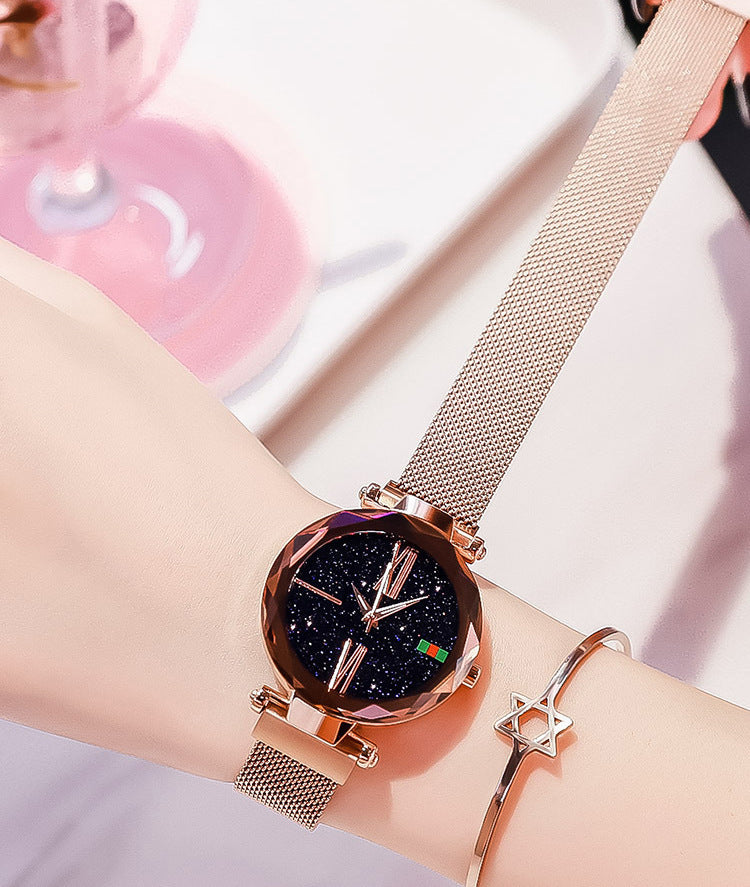 Mesmerizing Starry Sky Diamond Quartz Watch