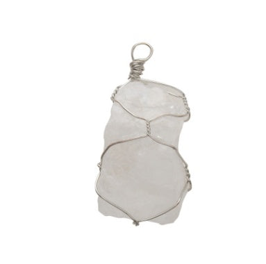 Natural Irregular Crystal Rough Necklace - Unique Stone Pendant
