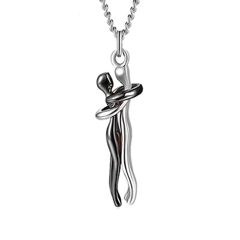 Love Hug Necklace - Unisex Couple Jewelry Simple Clavicle Chain