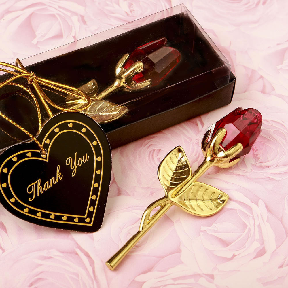 Crystal Golden Rose Valentine's Day Gift