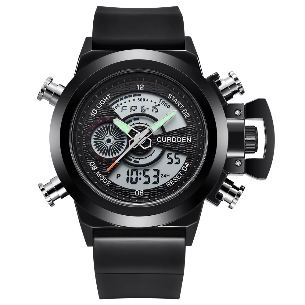 Men's Fashion Multi-functional Double Display Sports Watch