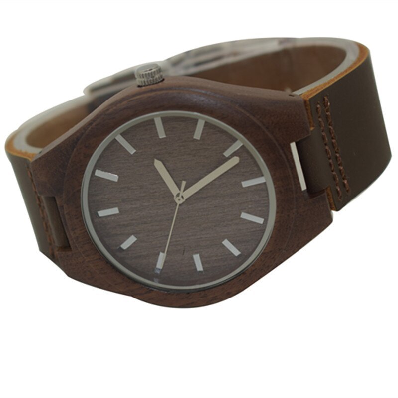 Artisanal Walnut Wooden Quartz Wrist Watch