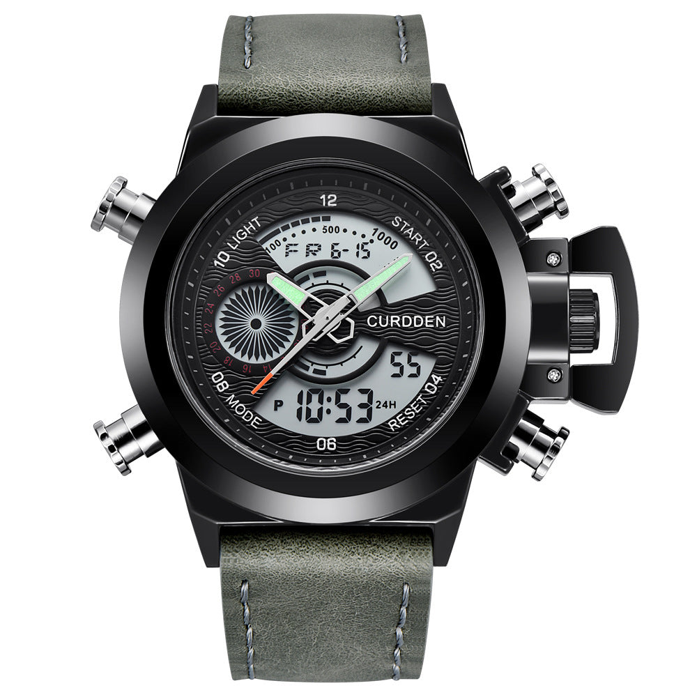 Men's Fashion Multi-functional Double Display Sports Watch