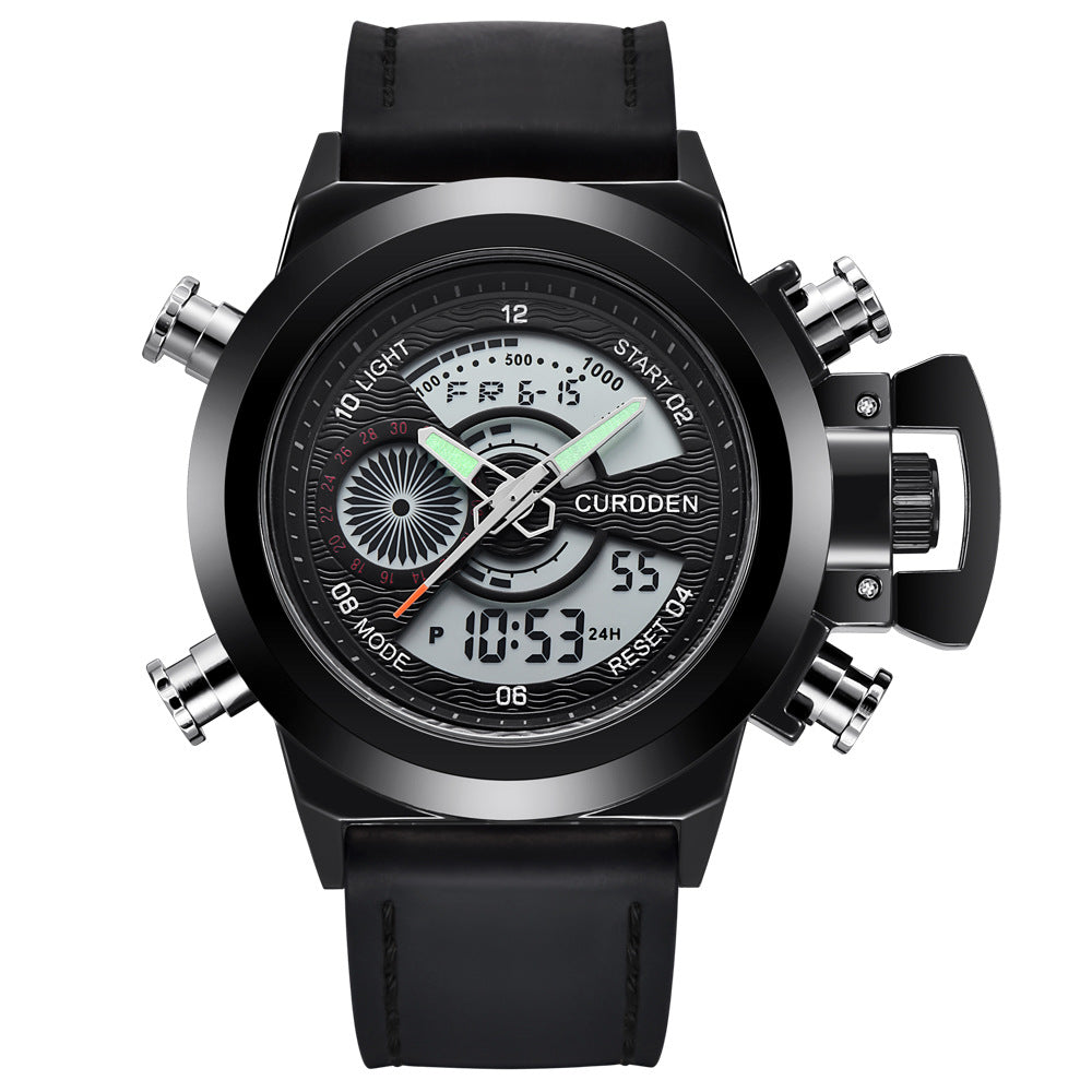 Men's Fashion Multi-functional Double Display Sports Watch