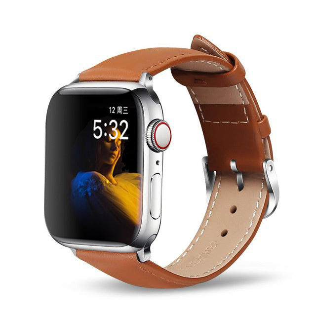 Premium Genuine Leather Apple Watch Strap
