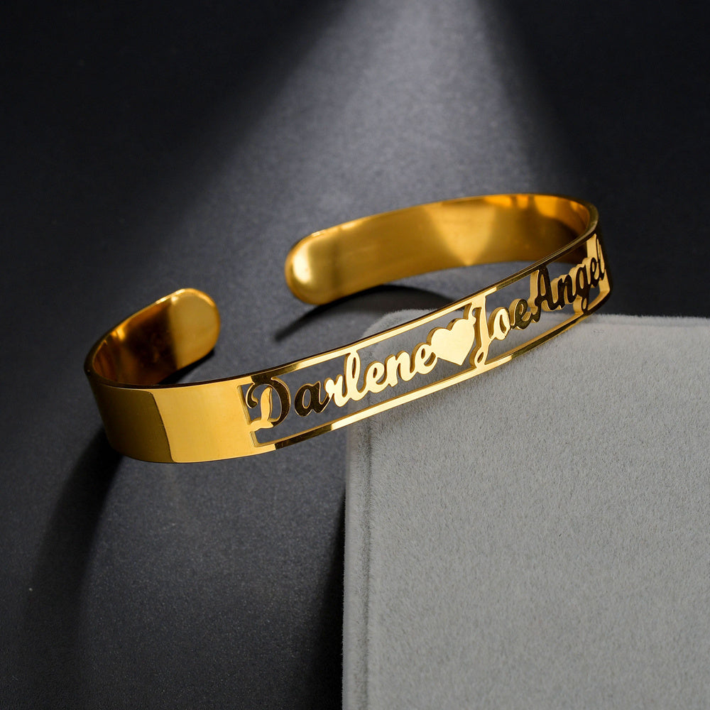 Personalized Name Stainless Steel Bangle