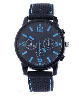 Sporty Quartz Watch with Breathable Strap