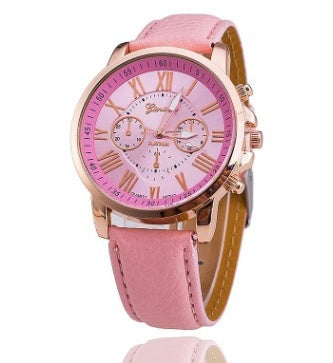 Timeless Roman Quartz Watch with Luminous Display