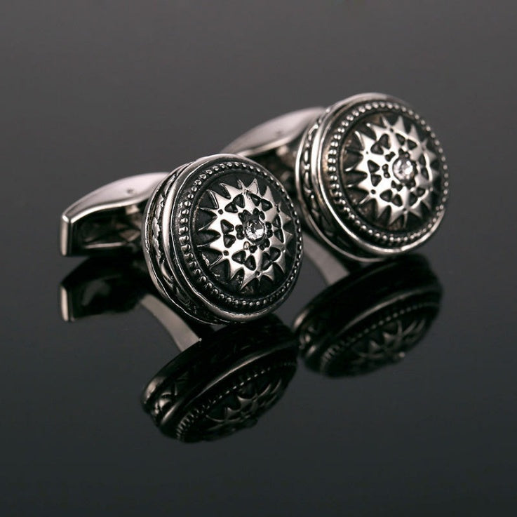Business Dress French Diamond Cufflinks