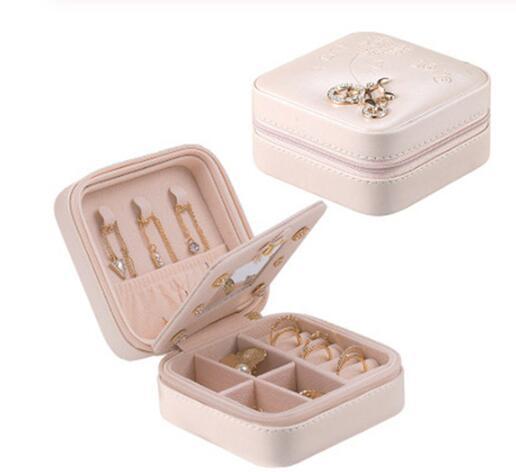Portable Travel Jewelry and Cosmetic Storage Box