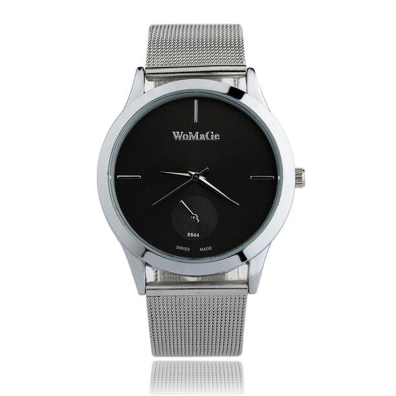 Chic Unisex Minimalist Mesh Belt Quartz Watch