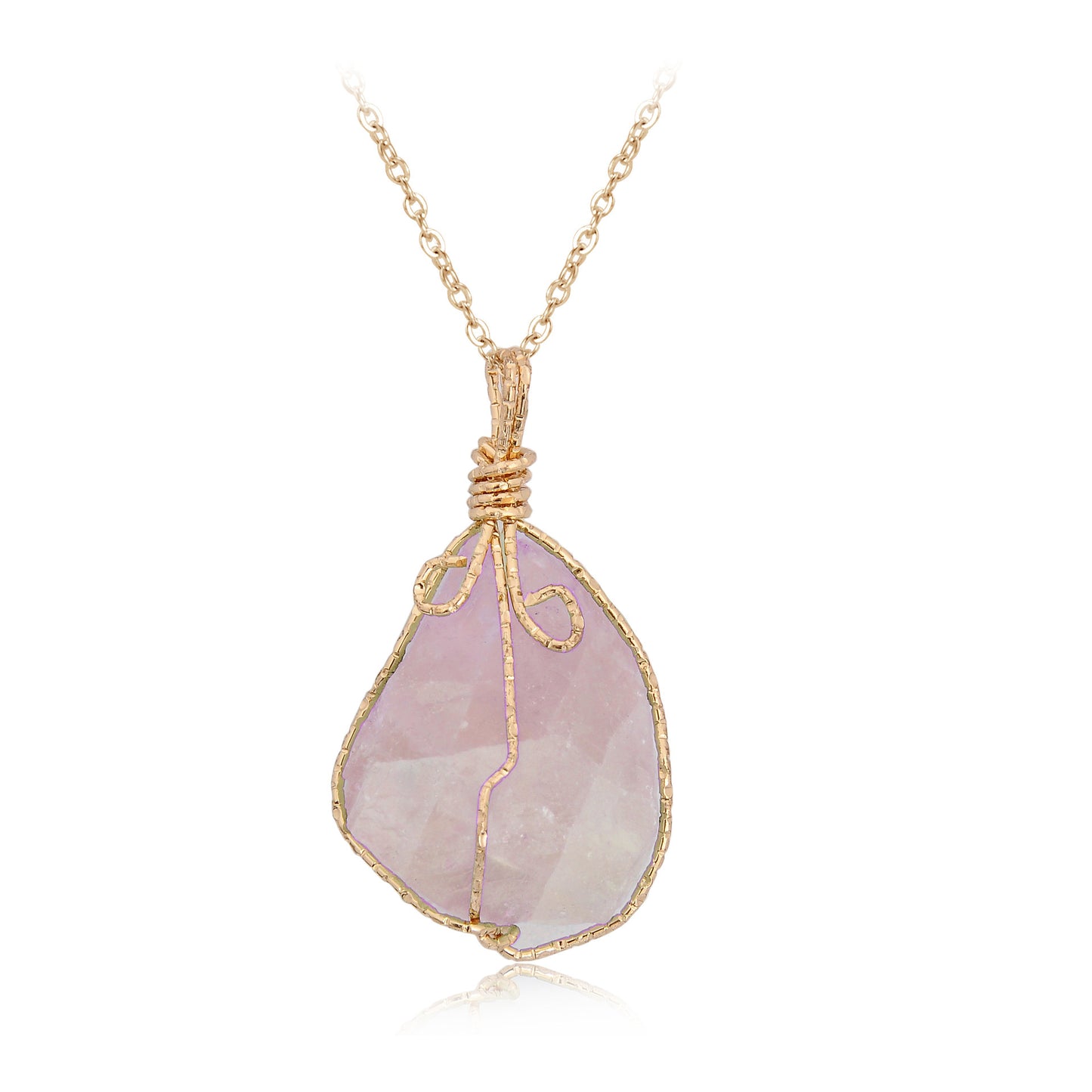 Natural Irregular Crystal Rough Necklace - Unique Stone Pendant