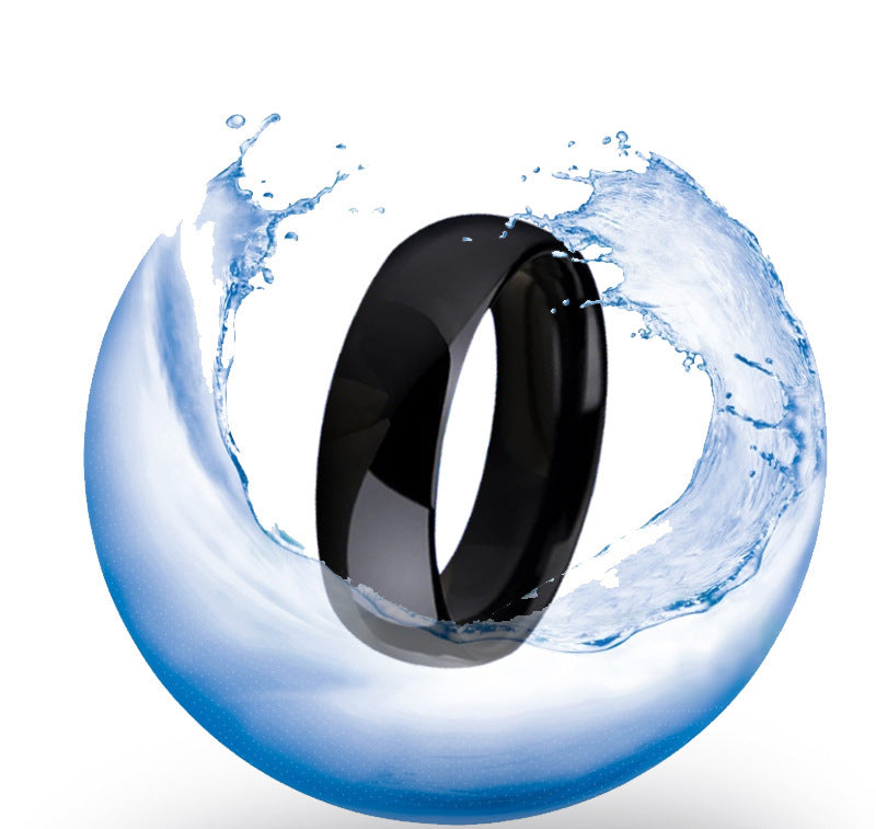 Sleek High-Tech Ceramic Smart Ring