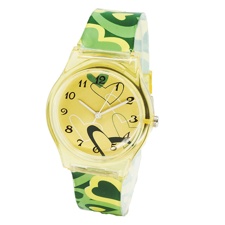 Flexible Fit Silicone Snap Watch for Girls