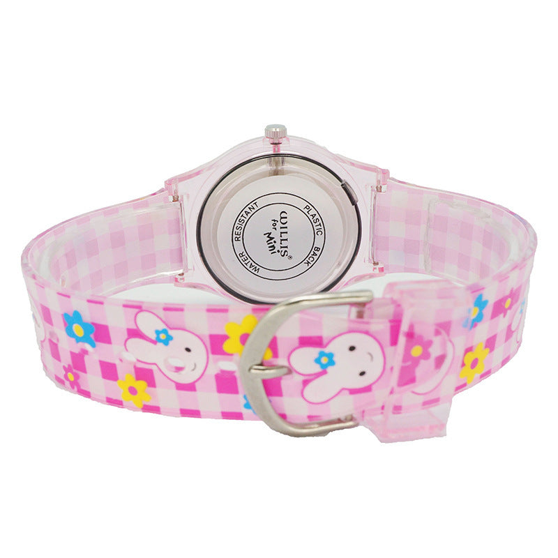 Flexible Fit Silicone Snap Watch for Girls