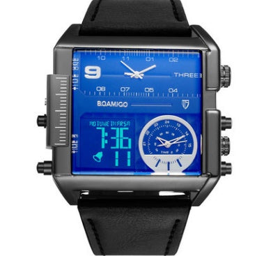 Men's Military Chronograph Dual Display Watch