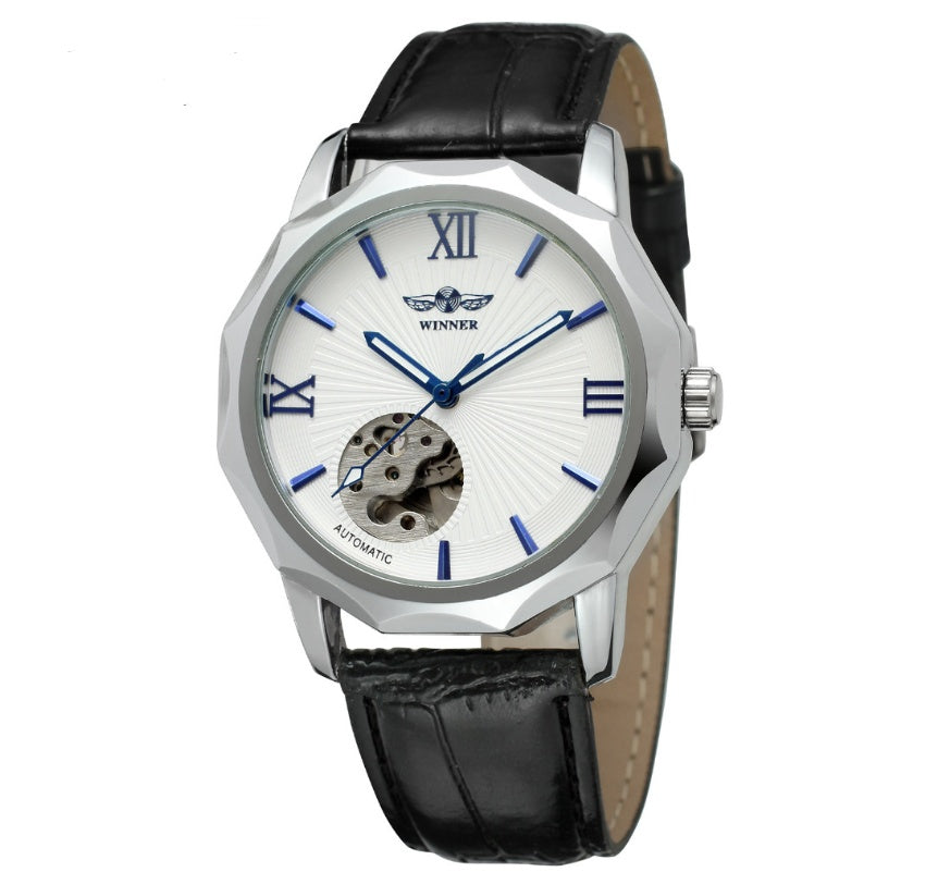 Aqua Dodecagon Skeleton Dial Automatic Men's Watch