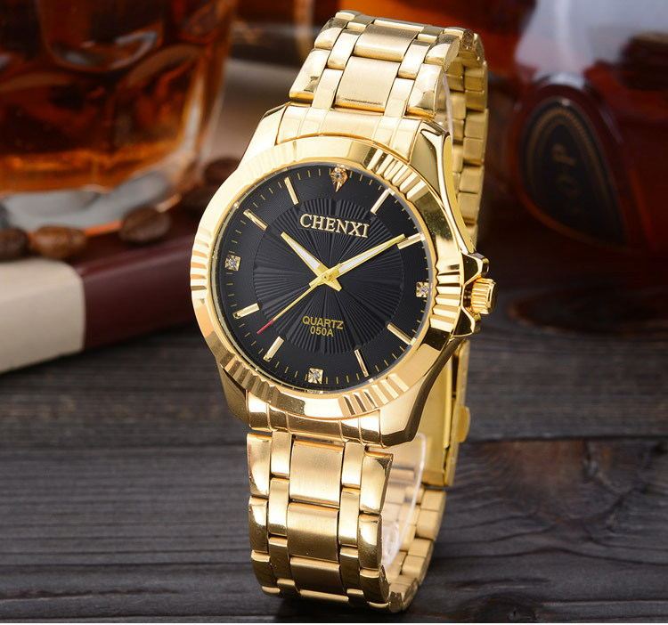 Luxury Gold Stainless Steel Dress Watch