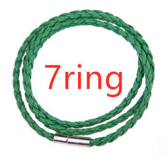 Personalized Braided Leather Name Bracelet for Men