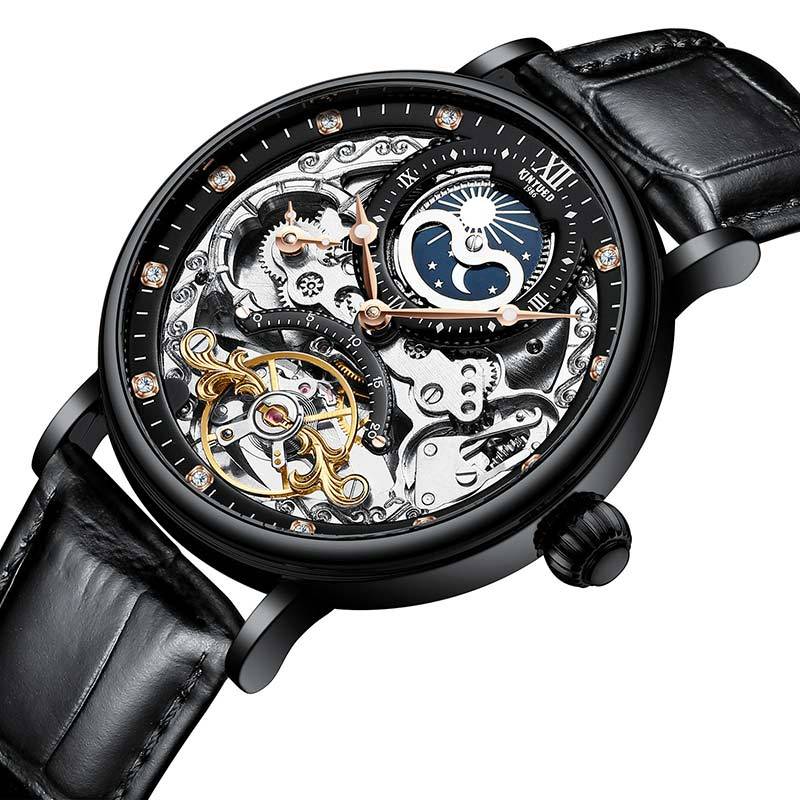 KINYUED Automatic Leather Men's Watch